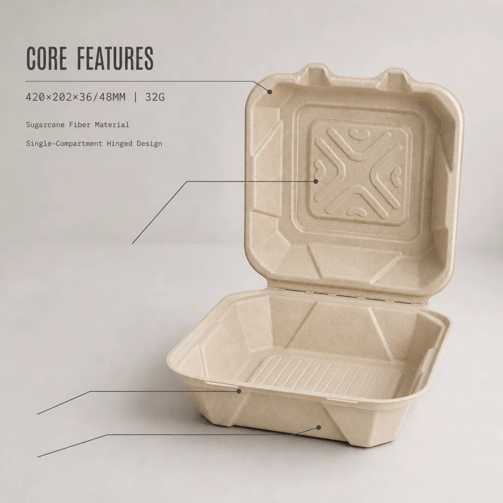 sugarcane pulp food box