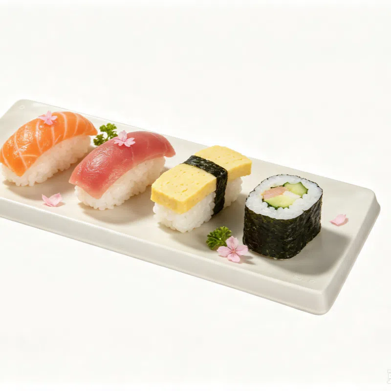 Großhandel kompostierbare Bagasse-Zellstoff-Sushi-Platte