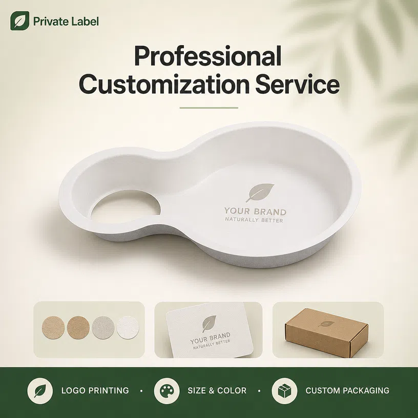 Milieuvriendelijke composteerbare voedselverpakkingstray