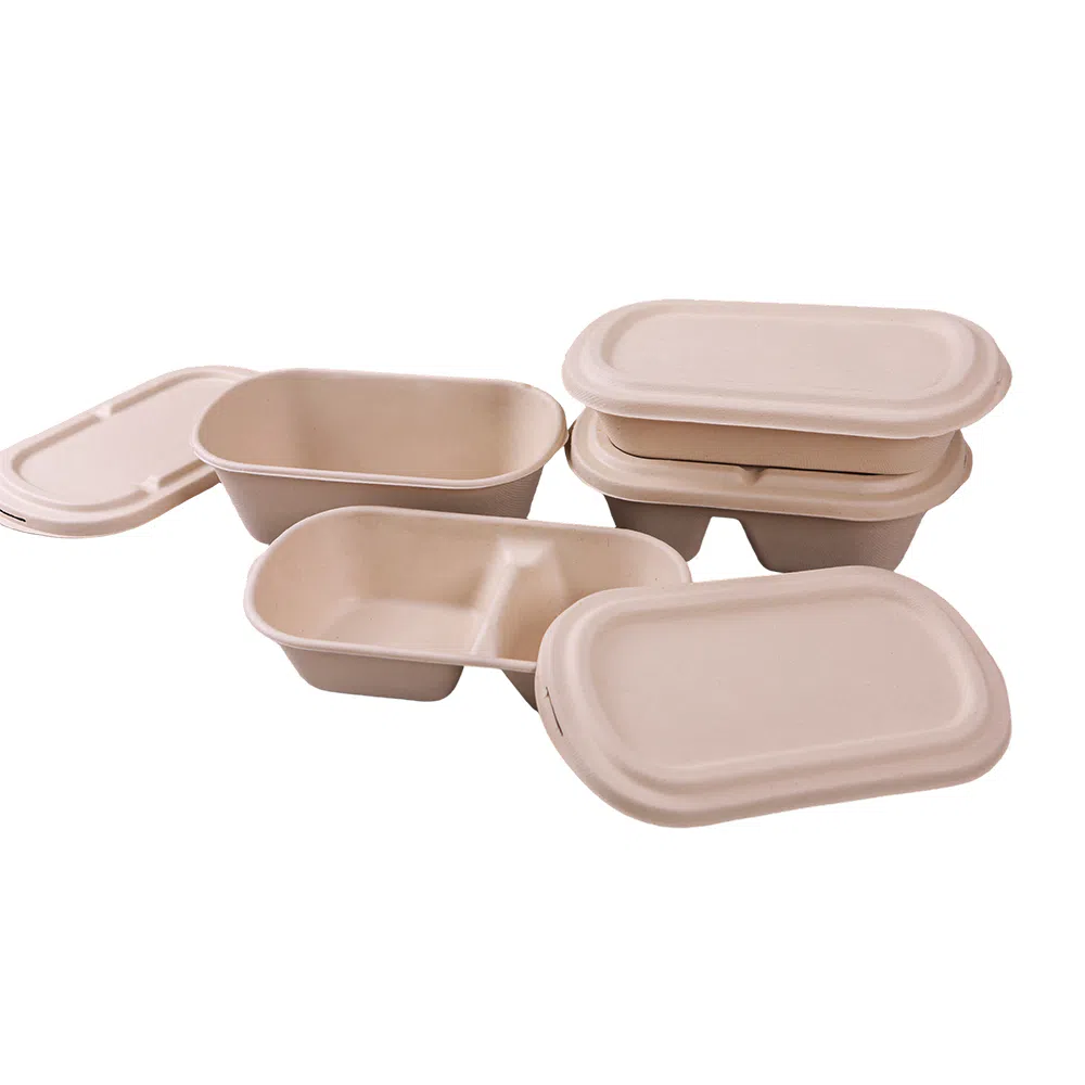 Recipiente de comida compostable