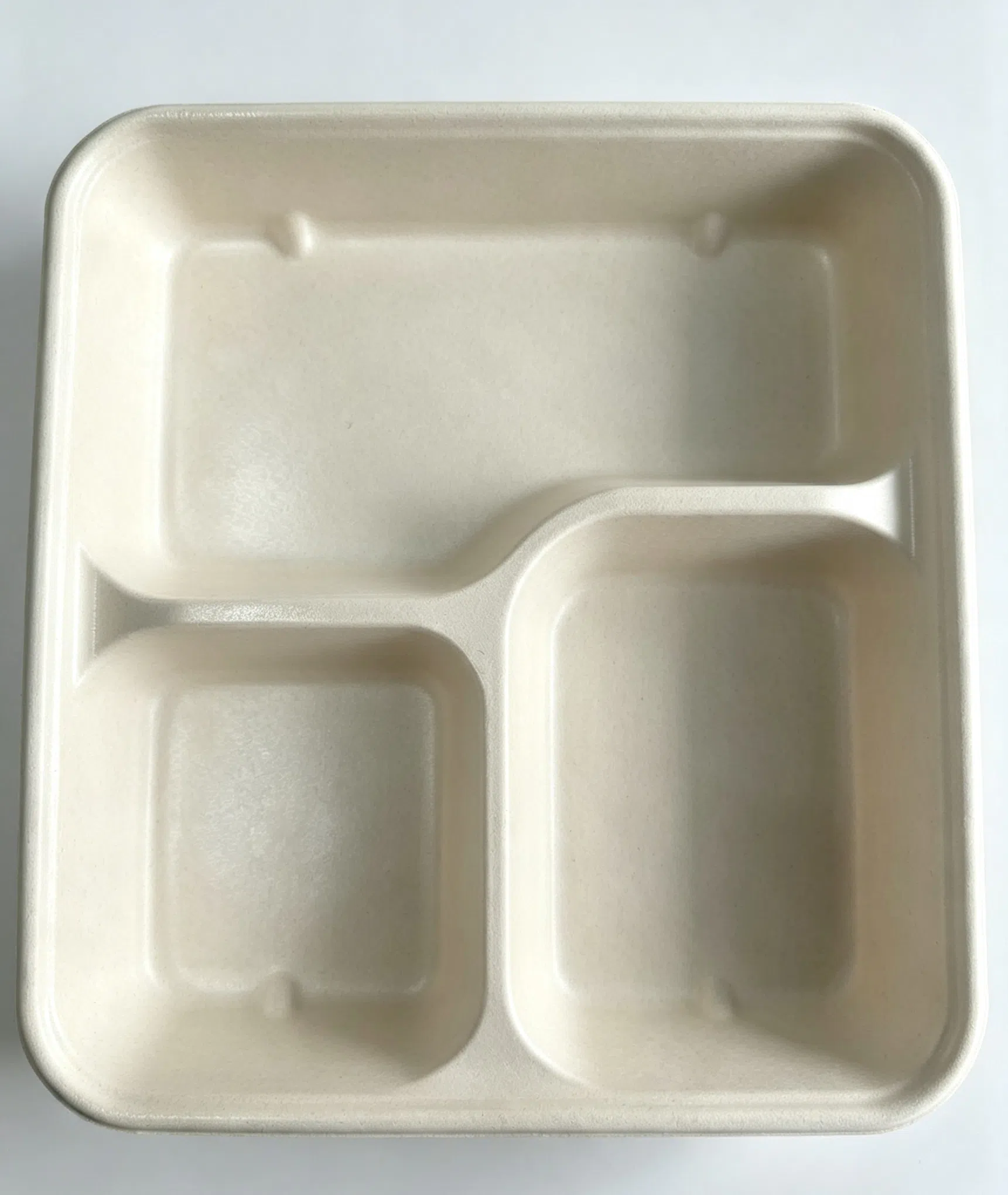 Vassoio alimentare laminato a 3 scomparti