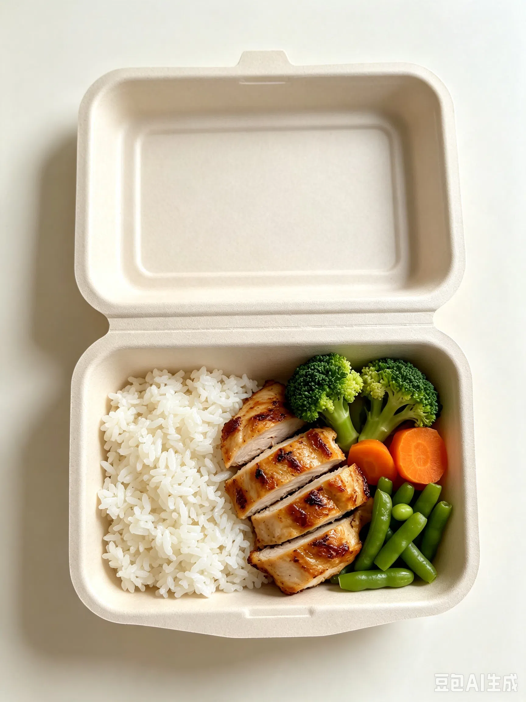 Film Lined Disposable Lunch Box