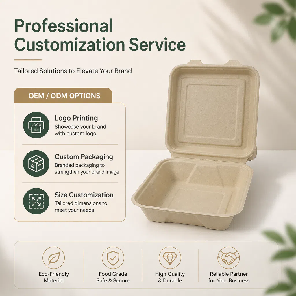 Caja de comida biodegradable